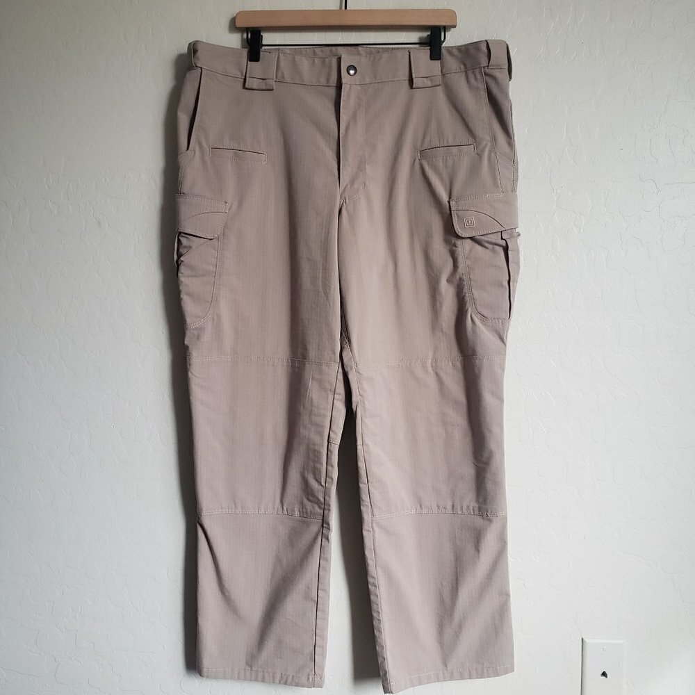 5.11 Tactical Stryke Pants Stretch Ripstop Tan Khaki Size Men's 40x30 74369-055